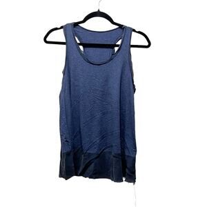 Only Hearts Helena Stuart Tank Top Navy Blue Scoop Neck Racerback Sz M